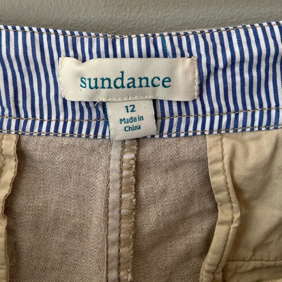Sundance Oaklee Easy High Waist Linen Pants in Flax - Picture 10 of 10